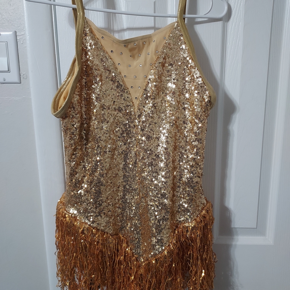 Weissman Gold Sequin Dance Costume